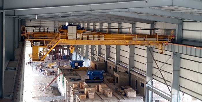 EOT crane installation site