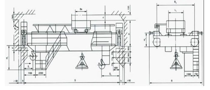 Isolation overhead crane drawing