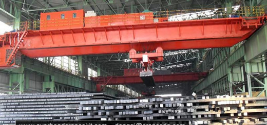 Electromagnetic overhead crane for Steel columns
