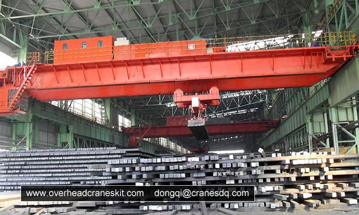 Electromagnetic overhead crane for Steel columns