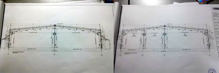 Drawing of factory needs overhead crane