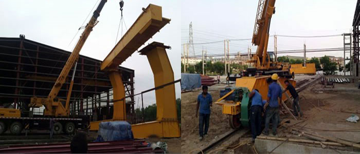 overhead crane installation