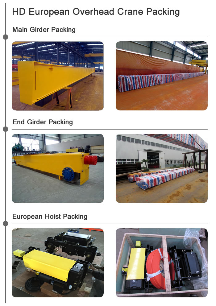 HD overhead crane packing