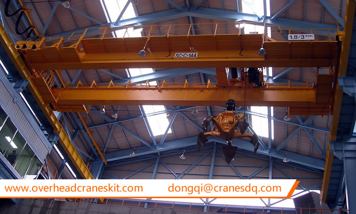 Grab Bucket Scrap Handling Crane