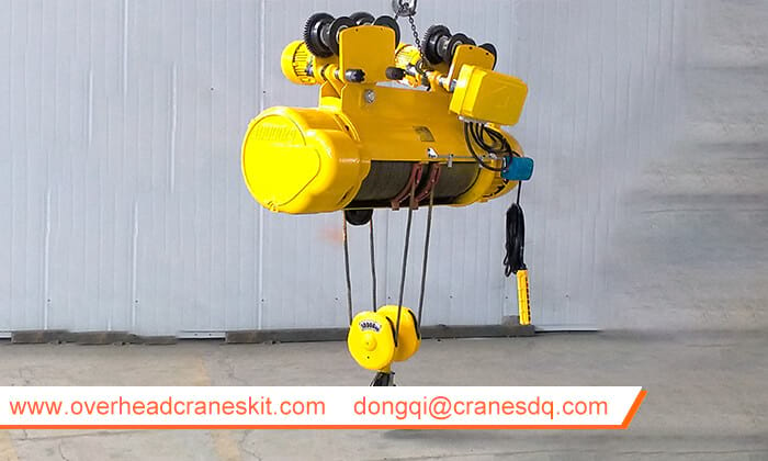 CD type single speed electric hoist