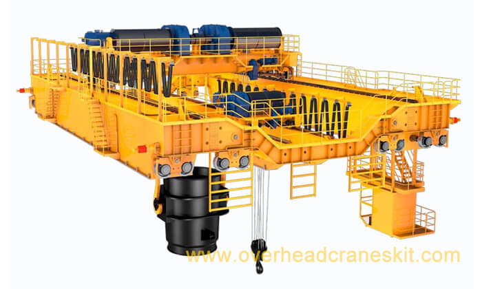 Heavy duty double girder overhead crane