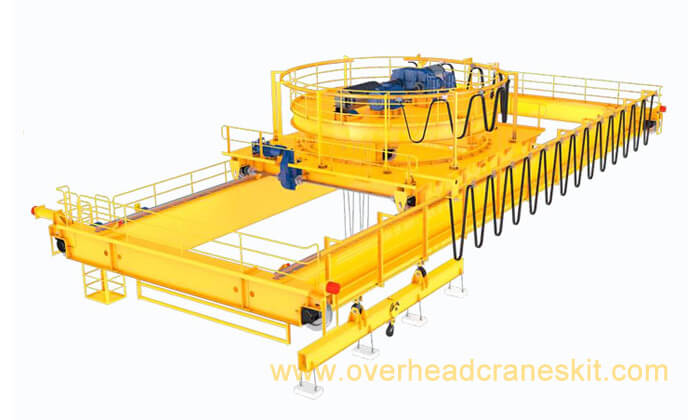 Heavy duty double girder overhead crane