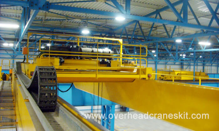 Heavy duty double girder overhead crane