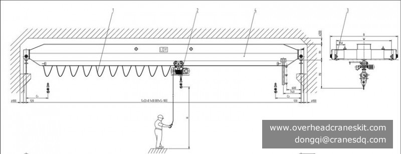 5 ton bridge crane for sale