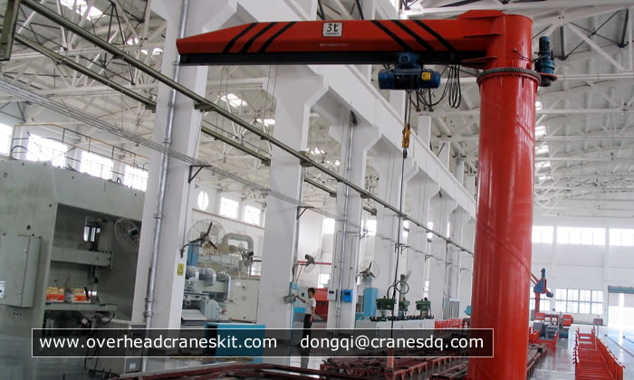 Electric Wire Rope Hoist used on jib crane