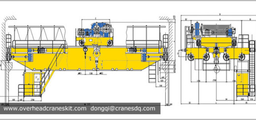 Double girder ladle crane sketch