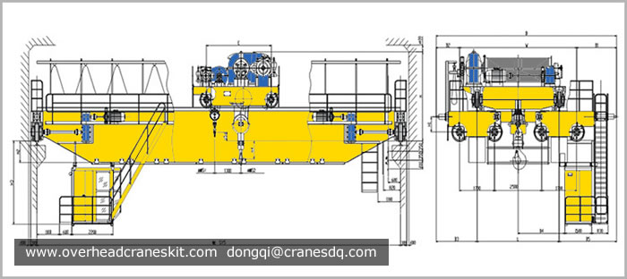 Double girder ladle crane sketch