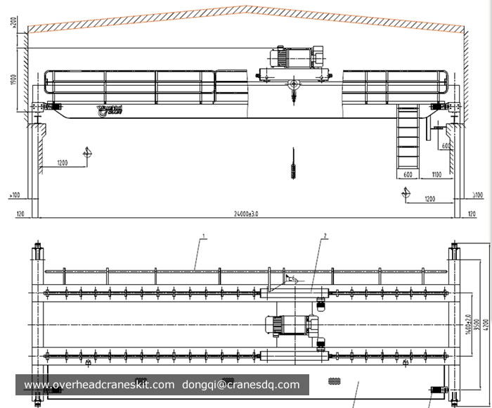 Pipe-making overhead crane solution