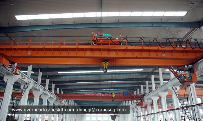 Double girder overhead crane design for stone factory