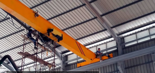 FEM standard HD type single girder overhead bridge crane Singapore project