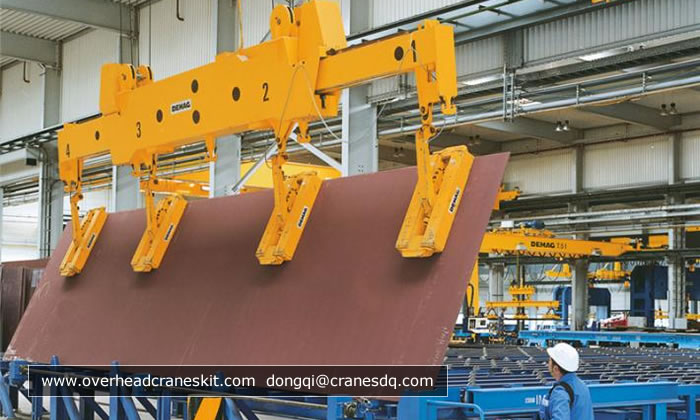 Electromagnetic overhead travelling crane