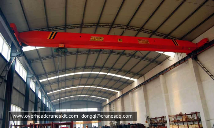 Single girder overhead bridge crane