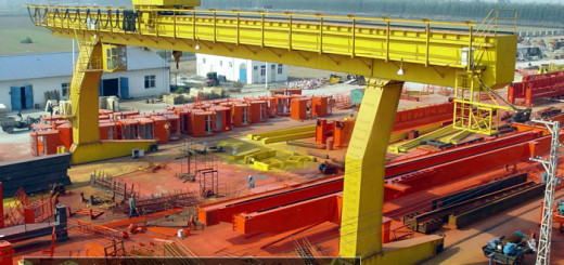 L type single girder gantry crane