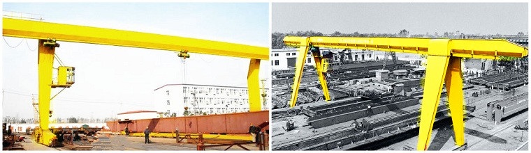 Single girder hoist gantry crane types
