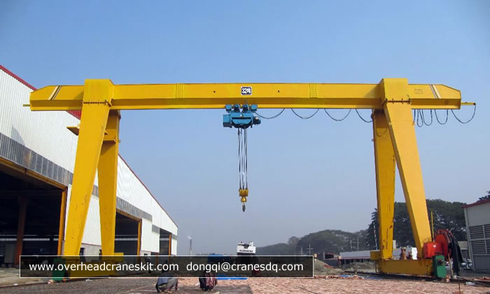 Single girder electric hoist gantry crane