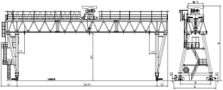 Truss type Gantry Crane