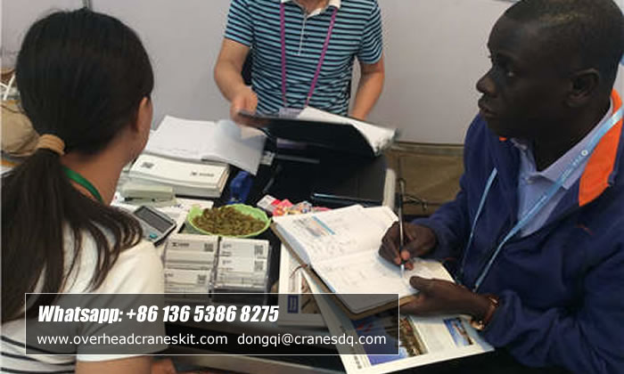 Senegal overhead crane customer