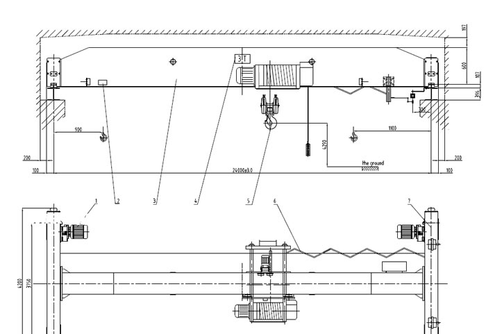 Overhead Crane drawing