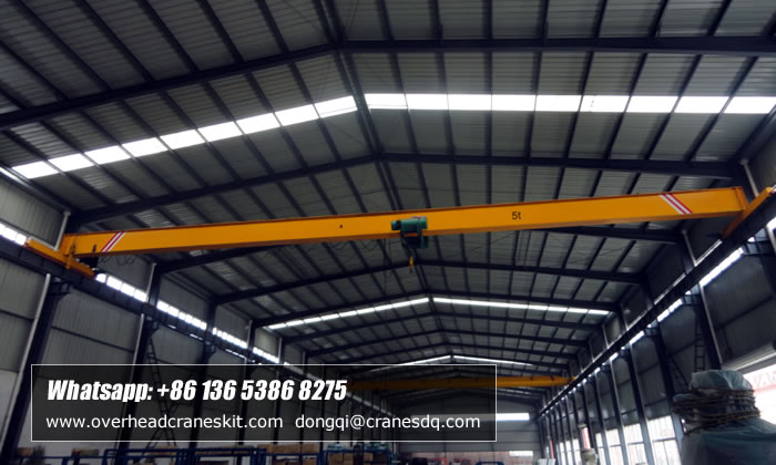 Single girder hoist overhead crane